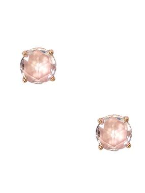 NWT Kate Spade Blush Gold Gumdrop CZ Crystal Stud Earrings